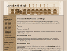 Tablet Screenshot of carsoncarshops.com